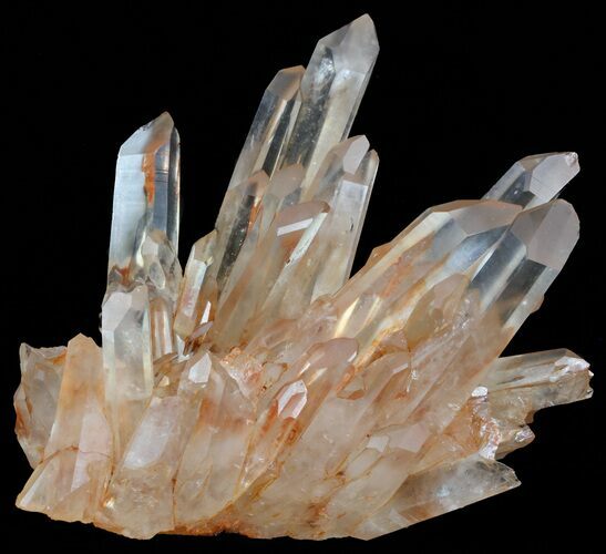 Tangerine Quartz Crystal Cluster - Madagascar #58876
